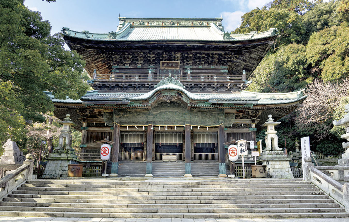 Kotohira-gu (Konpira-san): 785 treden naar de schrijn